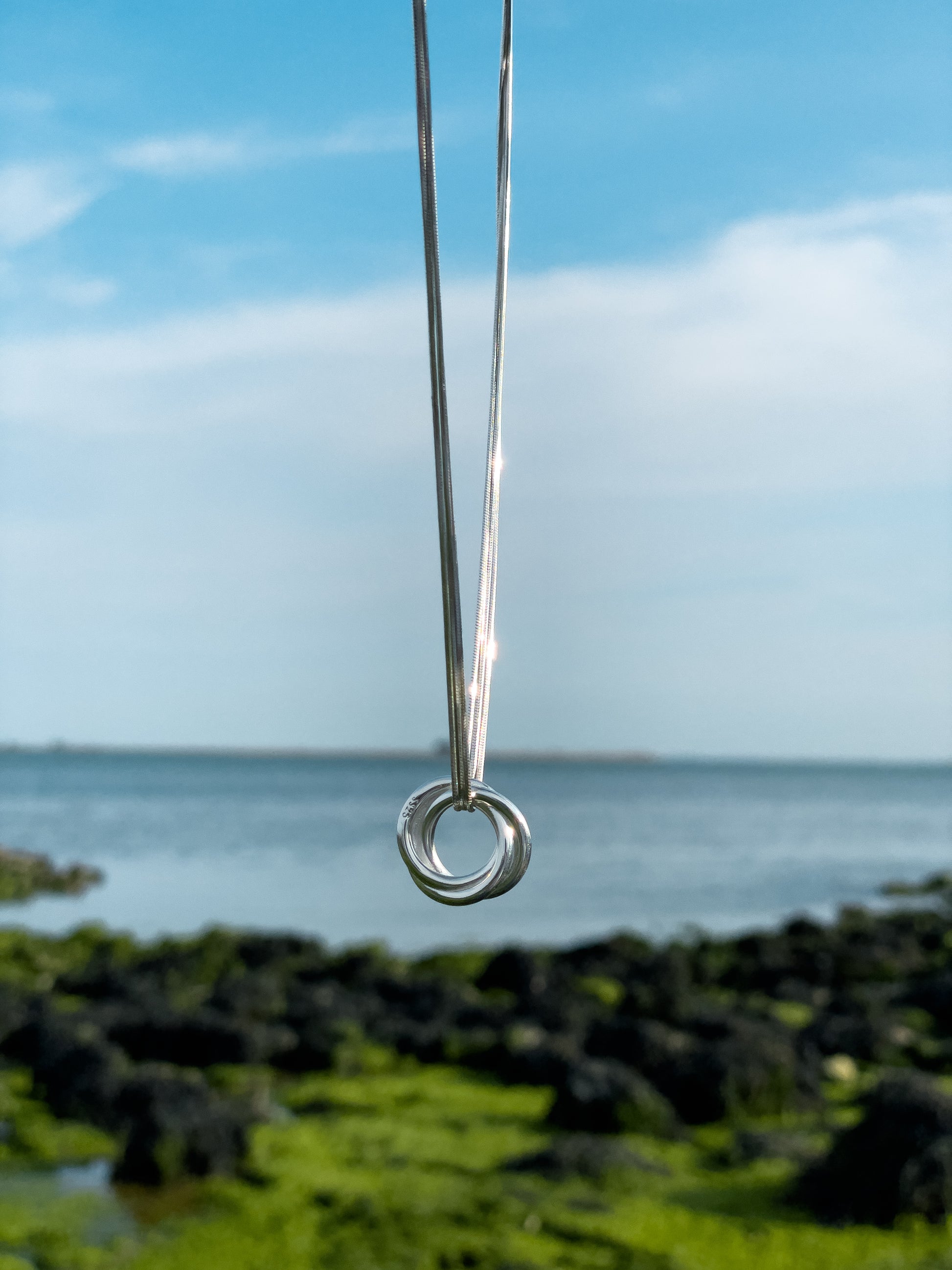 The Three Necklace | Sterling Silver Symbol of Strength & Love