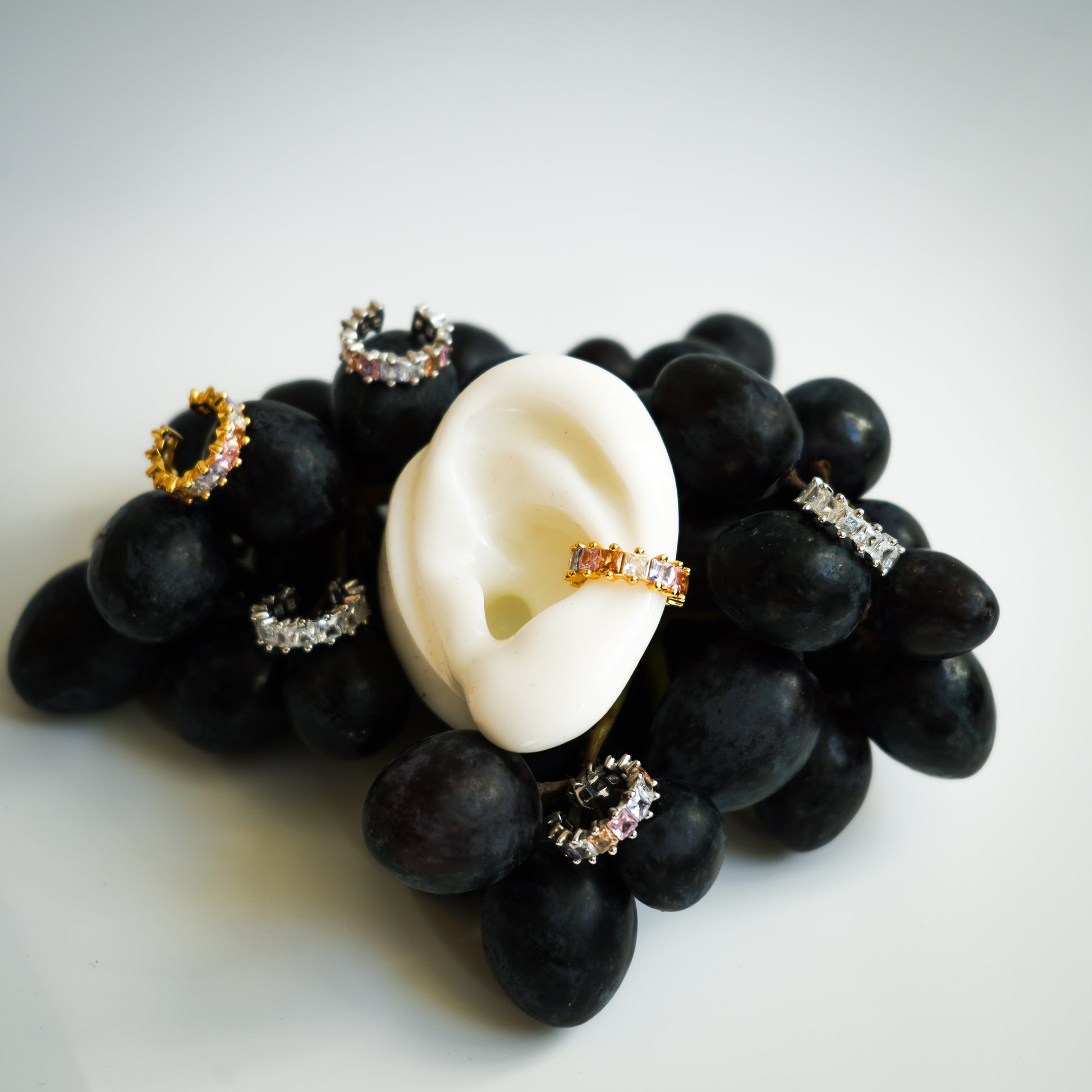 Color Bloom Ear Cuff – 925 Silver or Gold Plated