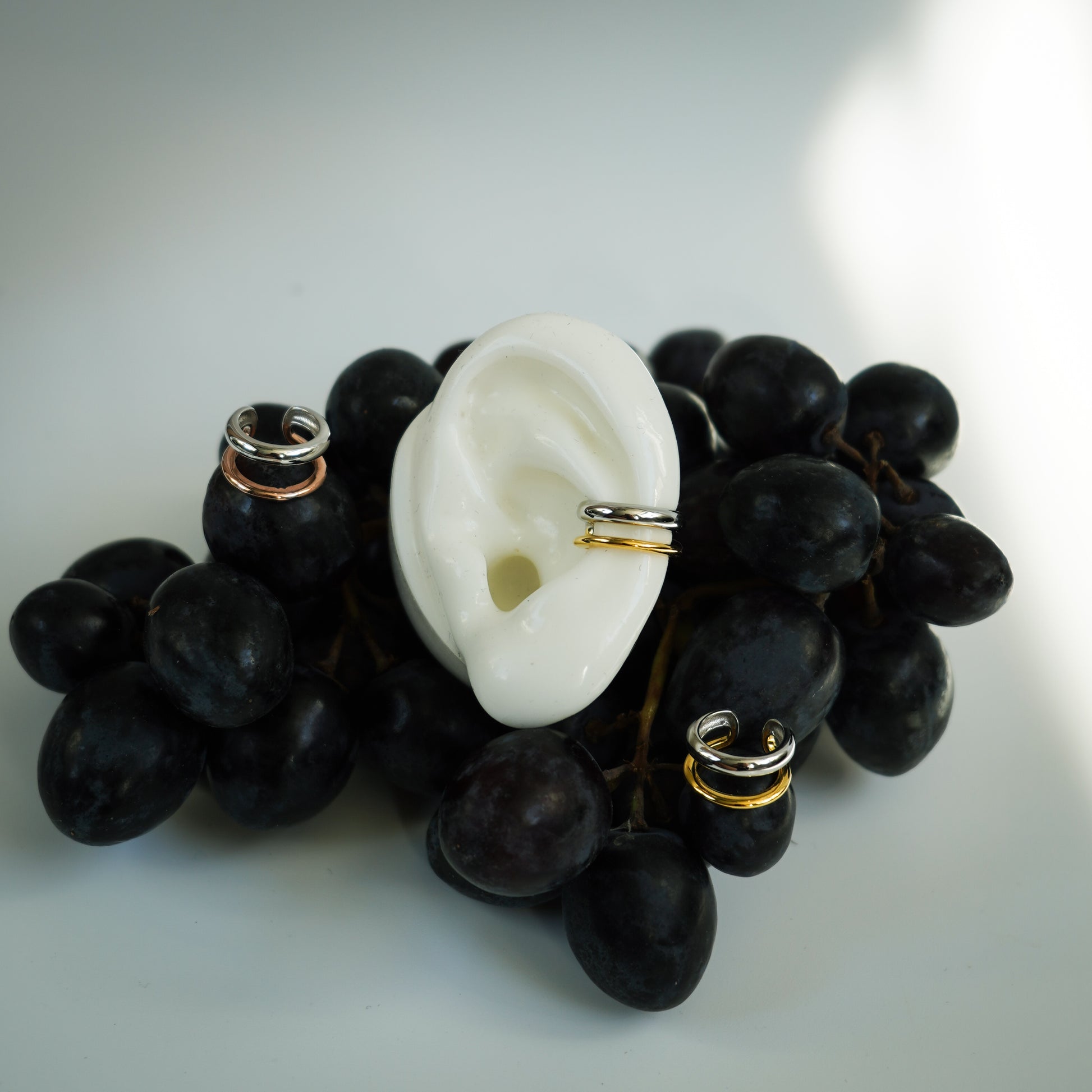 ual-Tone Ear Cuff – Gold & 925 Silver