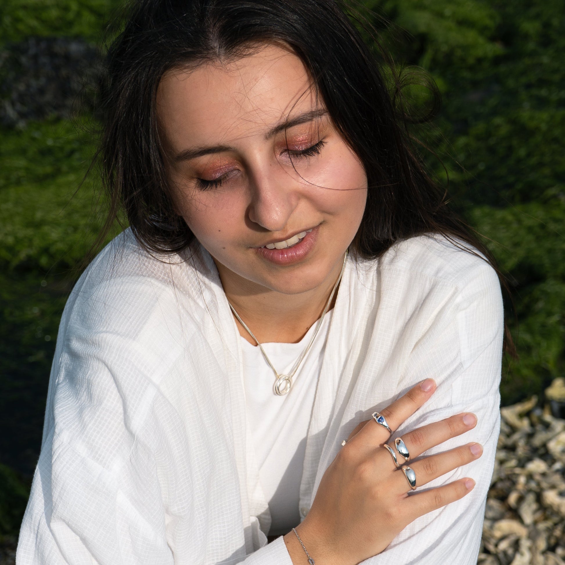 Infinite Duo – Set of 2 Adjustable Sterling Silver Rings