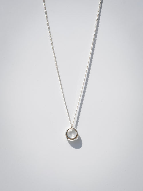 Eternal| Sterling Silver Circle Pendant Necklace