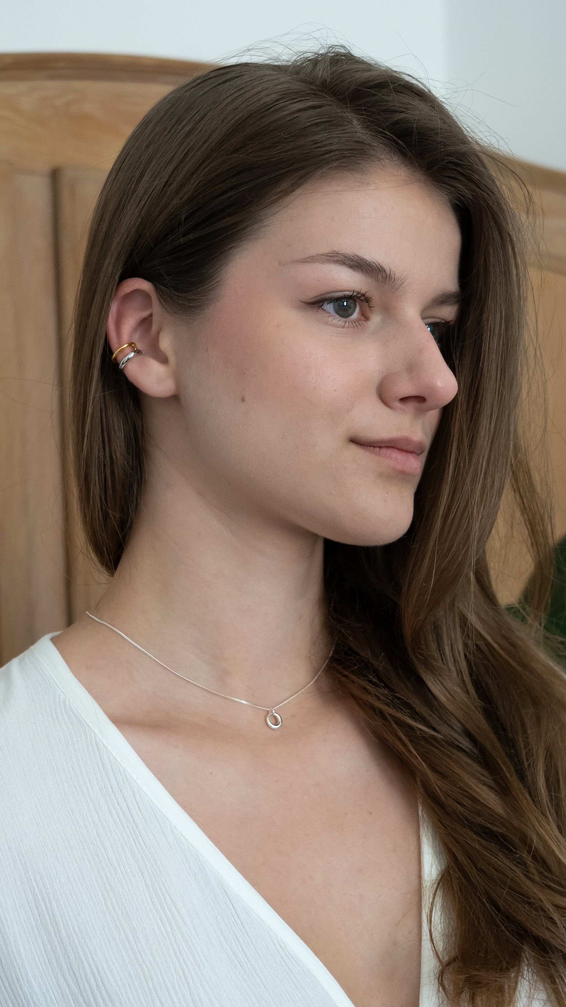 Eternal| Sterling Silver Circle Pendant Necklace