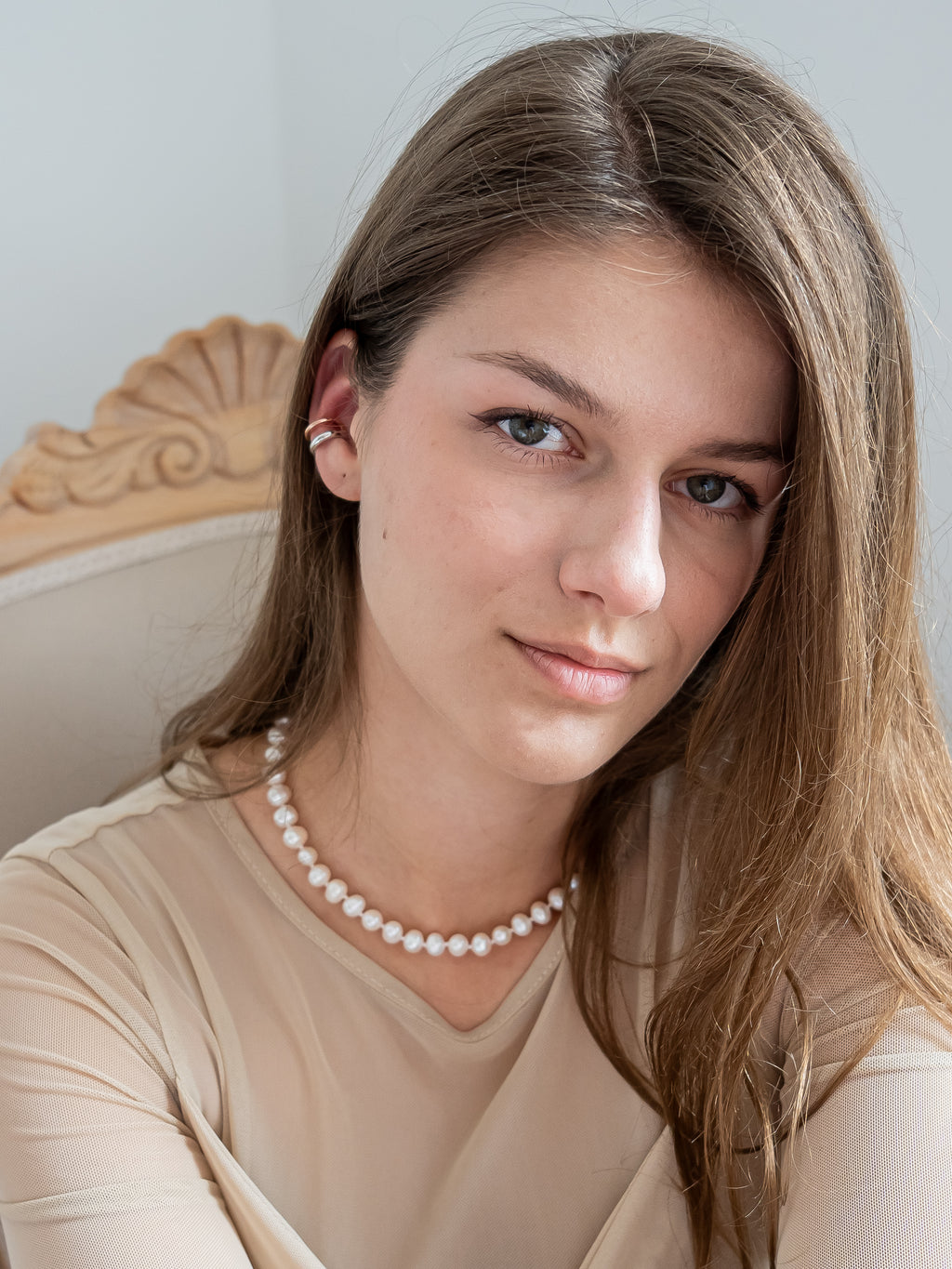 ual-Tone Ear Cuff – Gold & 925 Silver