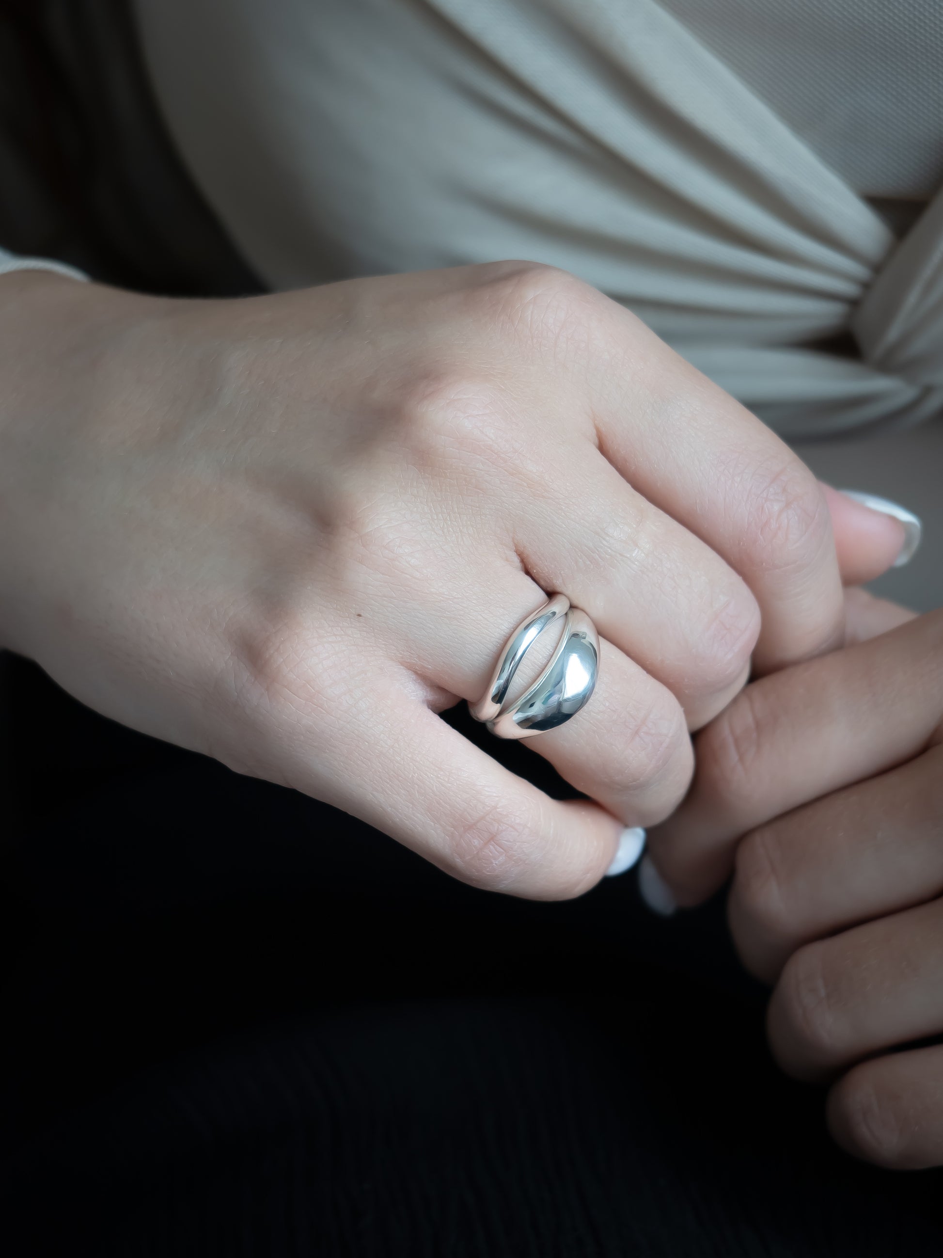 Infinite Duo – Set of 2 Adjustable Sterling Silver Rings