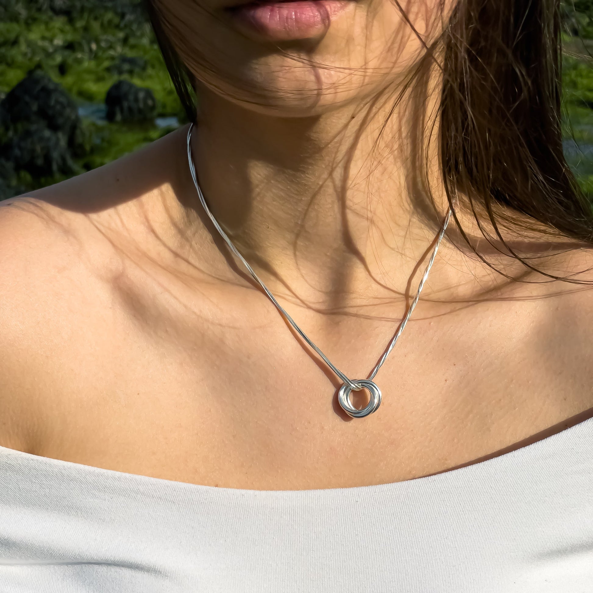 The Three Necklace | Sterling Silver Symbol of Strength & Love